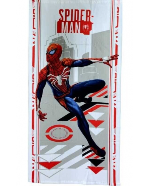 Spiderman Beach Towel Grey Background