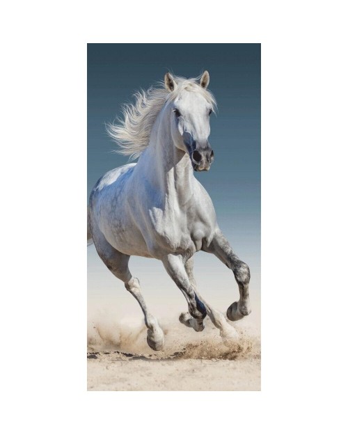 White Horse Beach Towel