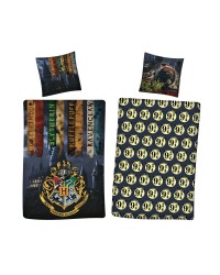 Harry Potter Hogwarts Colours Single Duvet Cover Set