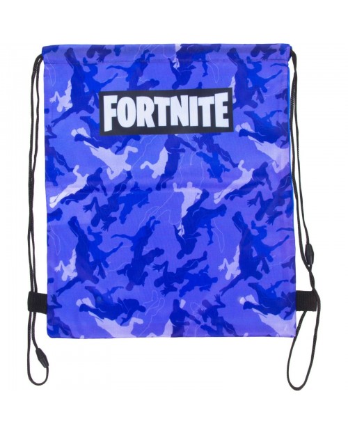 Fortnite Drawstring Bag Camouflage Blue