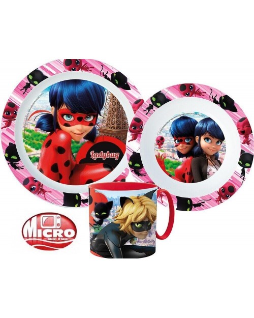 Ladybug Disney Miraculous Breakfast or Dinner Set